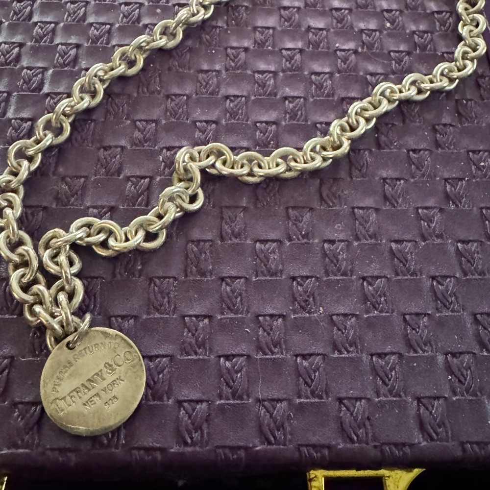 Tiffany & Co. Silver Round Pendant Necklace